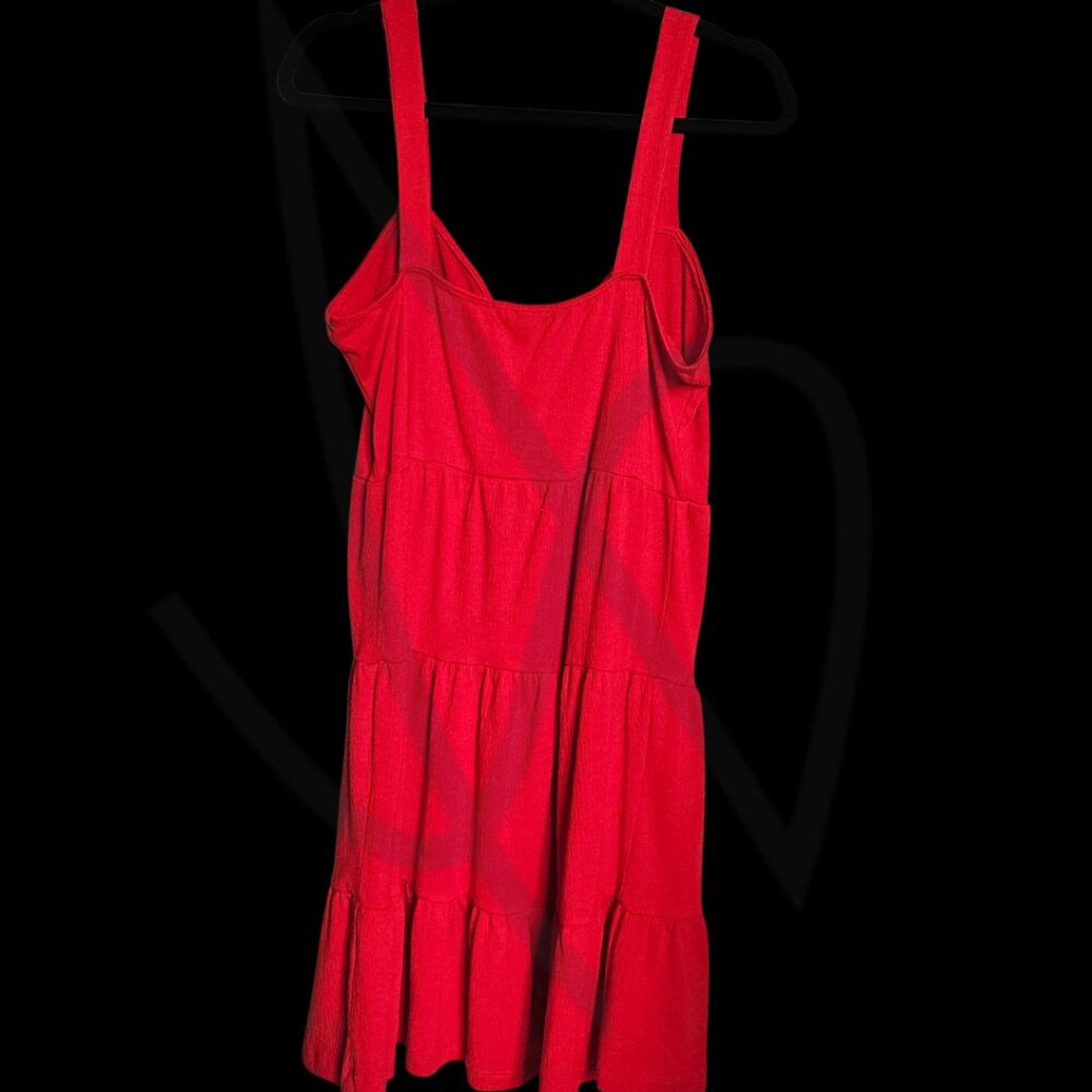 Derek<3Heart, Red Sundress w/Wide straps & Button Front Size XL - Picture 3 of 4